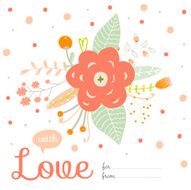 Romantic and love Summer bouquet of flowers
