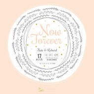 Inspirational romantic and love Save the Date invitation card N3