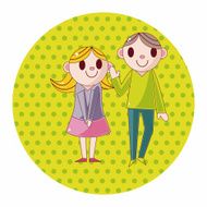 Valentine's day couple theme elements N32