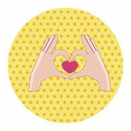 Valentine's Day love heart theme elements N11