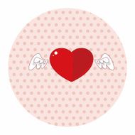 Valentine's Day love heart theme elements N12
