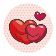 Valentine's Day love heart theme elements N13