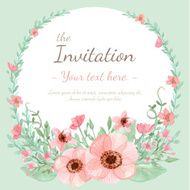 Flower Invitation card N43