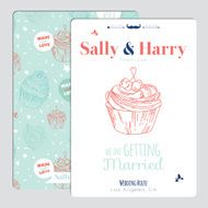 Wedding romantic floral Save the Date invitation N4