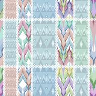 Patchwork design seamless pattern ornament N2