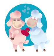 Lover ram gives his heart lamb