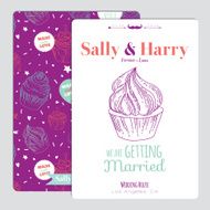 Wedding romantic floral Save the Date invitation N9