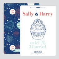 Wedding romantic floral Save the Date invitation N10