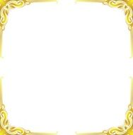 Gold frame floral