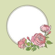 Floral border Flower background