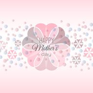 Lettering Happy Mothers Day card