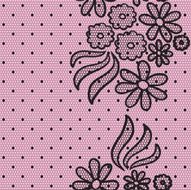 Black dotted lace N3