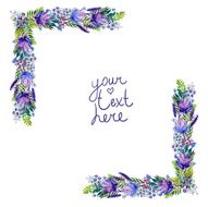Floral frame with wildflowers N2