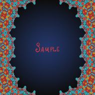 Template for menu greeting card invitation or cover arab style