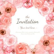 Flower Invitation card N45