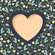 Meadow flowers heart N2
