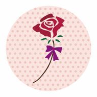 Valentine's Day flower flat icon elements background eps10 N3