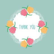 Thank you floral card