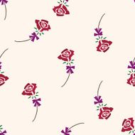 Valentine's Day flower icon 10 seamless pattern N2