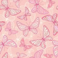 seamless pattern with butterflies N74