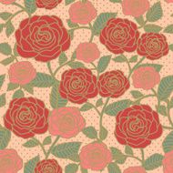 elegant seamless floral pattern with roses N4