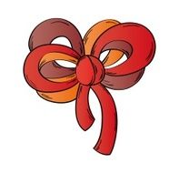 ribbon on the white background N5