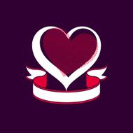 Valentine day conceptual vector art illustration loving