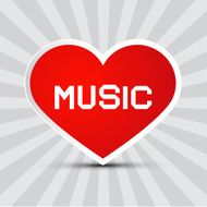 Love Music Vector illustration