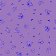 Seamless pattern with tulips N6