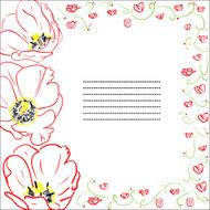 Greeting card with tulips N16
