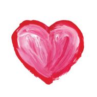 Watercolor hand drawn heart N19