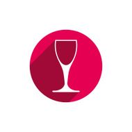 HoReCa graphic element champagne glass Alcohol theme