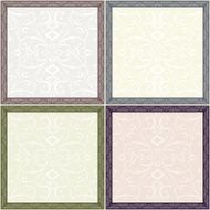 label and badge on decorative background with floral pattern N2