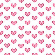 Watercolor hearts seamless pattern N4