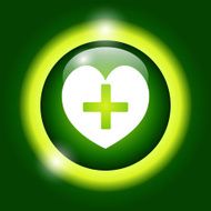 heart Icon Flat design style N4