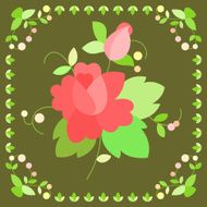 stylized rose