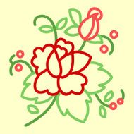 stylized rose N2