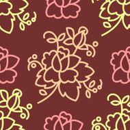 Floral vintage pattern seamless old background N5