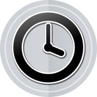 time sticker icon