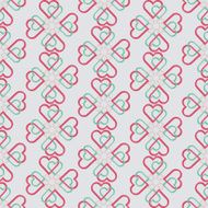 Seamless pattern of joint heart