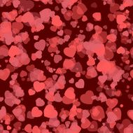 Red hearts - seamless vector N2