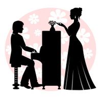 Date in music room