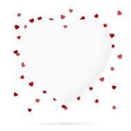 greeting card with confetti hearts N2