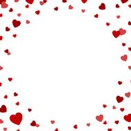 greeting card with confetti hearts N3