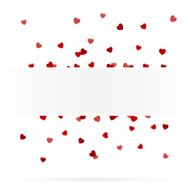 greeting card with confetti hearts N4