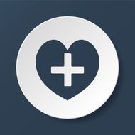 heart Icon Flat design style N6