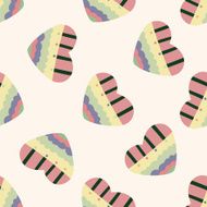 love heart cartoon seamless pattern background N20