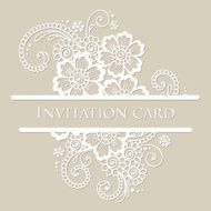 Vector lace card N9