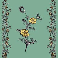 floral pattern drawing fancy flower N2