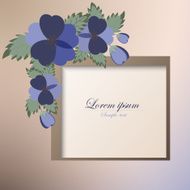 Template card with spring flowers N11